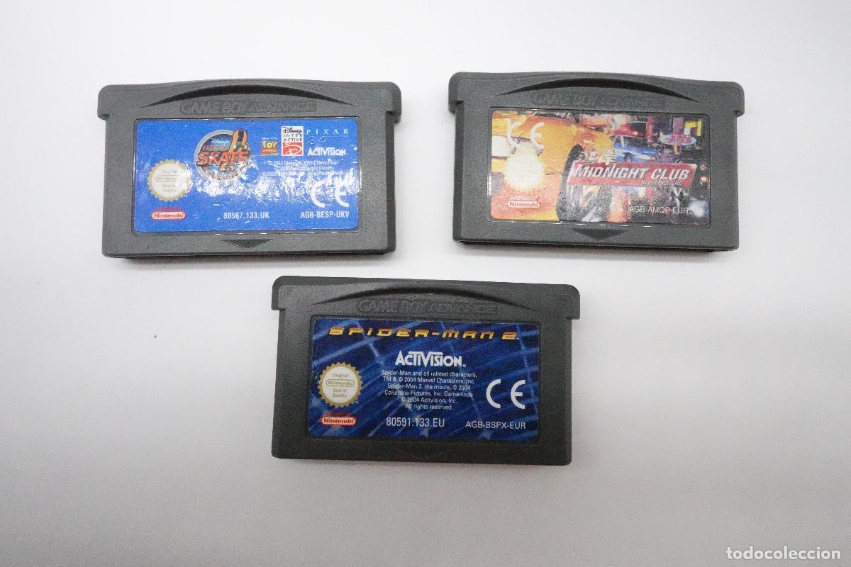 Video Games and Consoles: LOTE 3 JUEGOS NINTENDO GAME BOY ADVANCE GBA EXTREME SKATE MIDNIGHT CLUB SPIDER-MAN 2