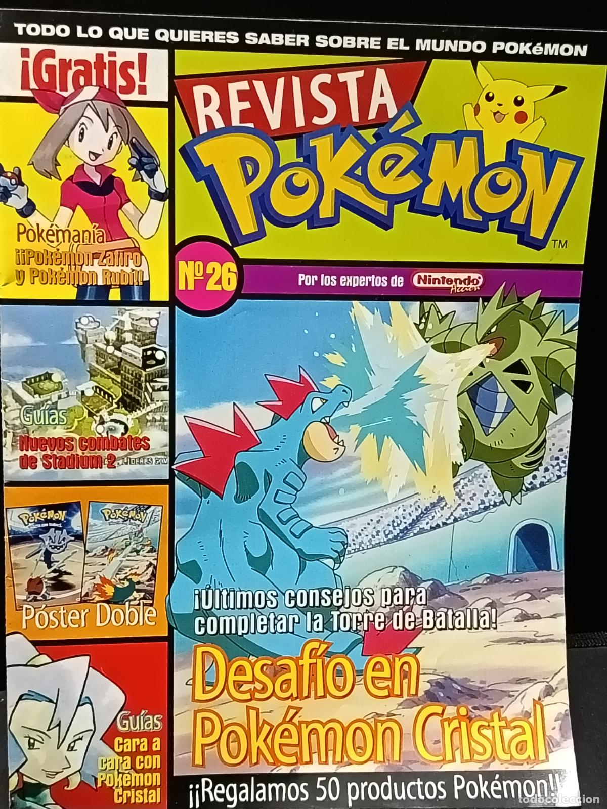 Video Games and Consoles: Revista POKEMON n&ordm; 26 con: Fichas, Guias PK Cristal y Stadium, Posters y mucho mas.