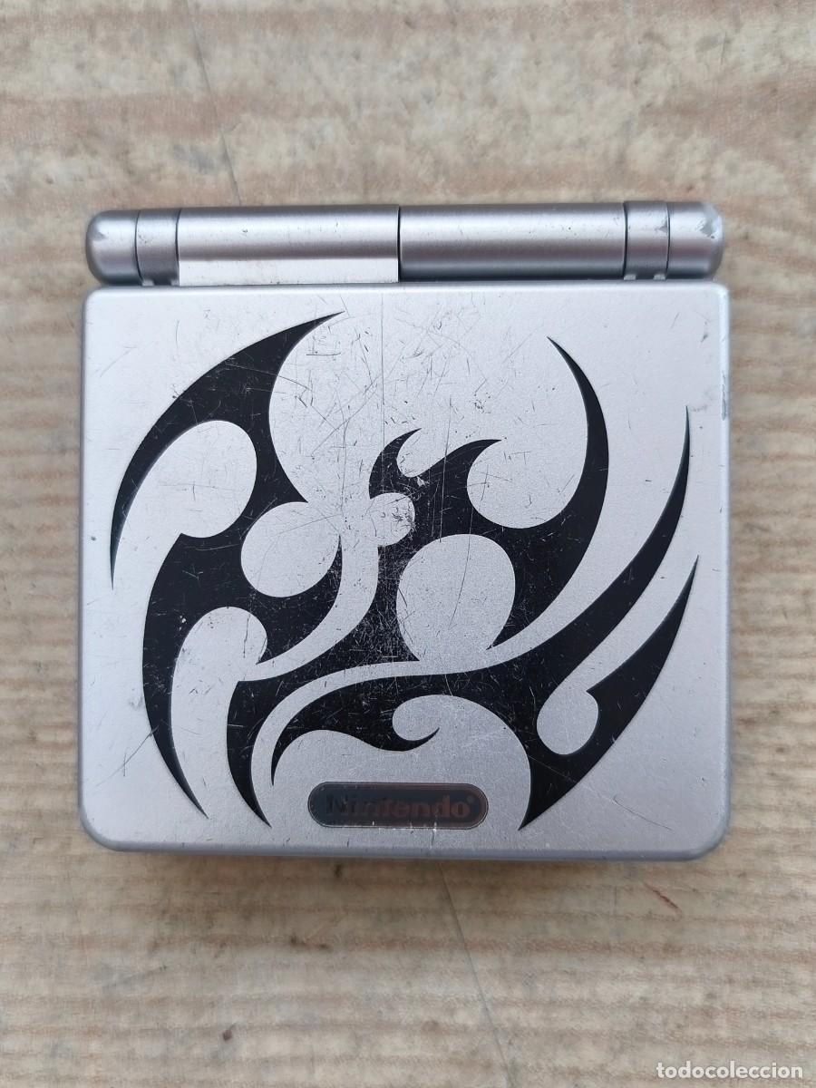 Videojuegos y consolas: Consola Nintendo Game Boy Advance SP - Tribal Edition - AGS-001 - Falla El Puerto De Carga - Sin Bat