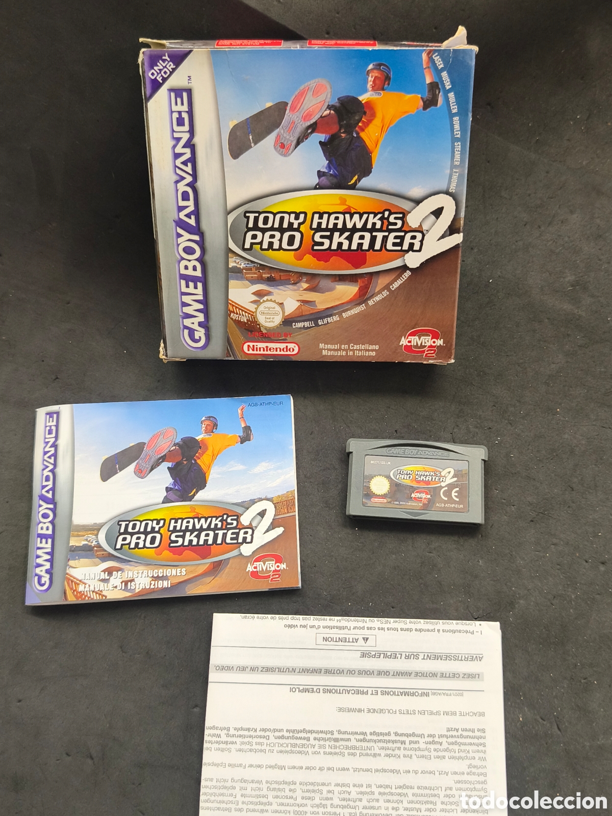 Videojuegos y consolas: Game boy advance Tony Hawk's 2 pro skater