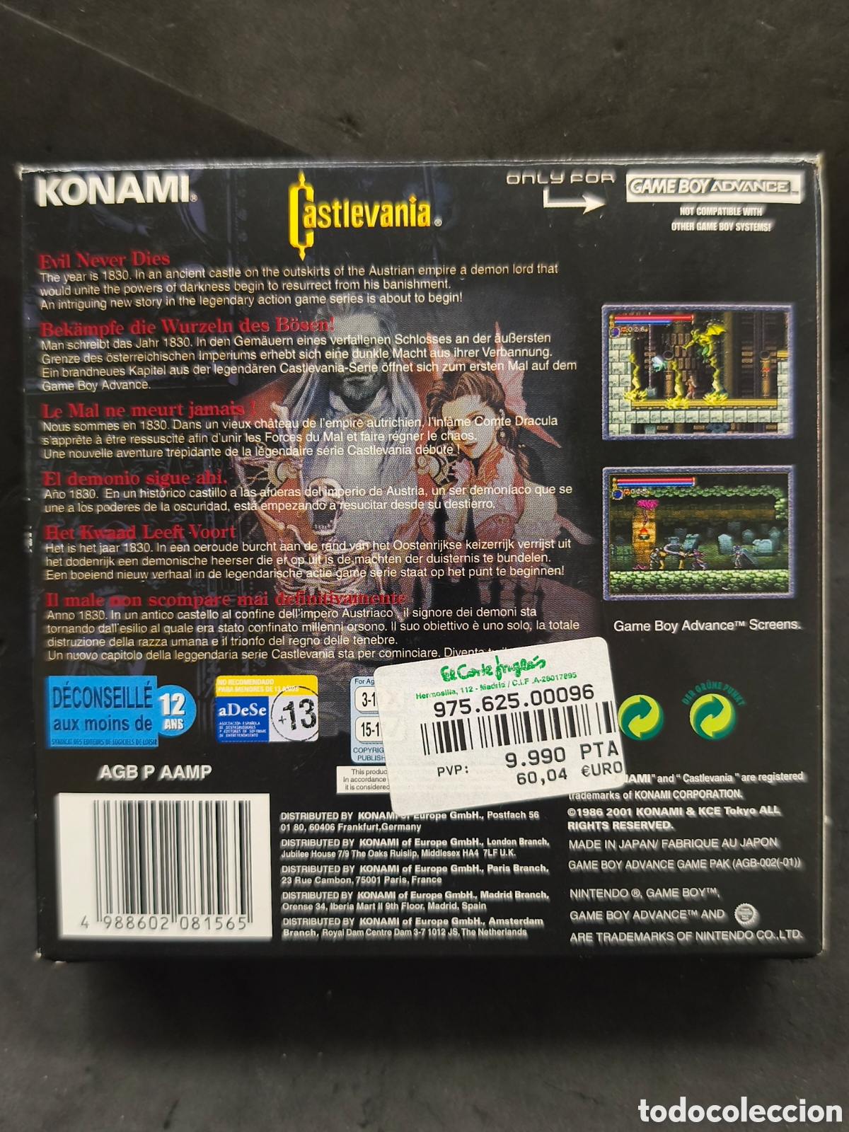 Videojuegos y consolas: Game boy advance, Castlevania - Foto 7