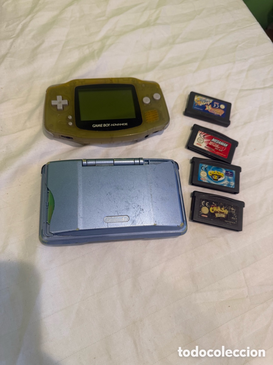 Video Games and Consoles: Lote 2 Consolas Nintendo Game Boy Advance y DS + 4 Juegos &ndash; A&ntilde;os 2000