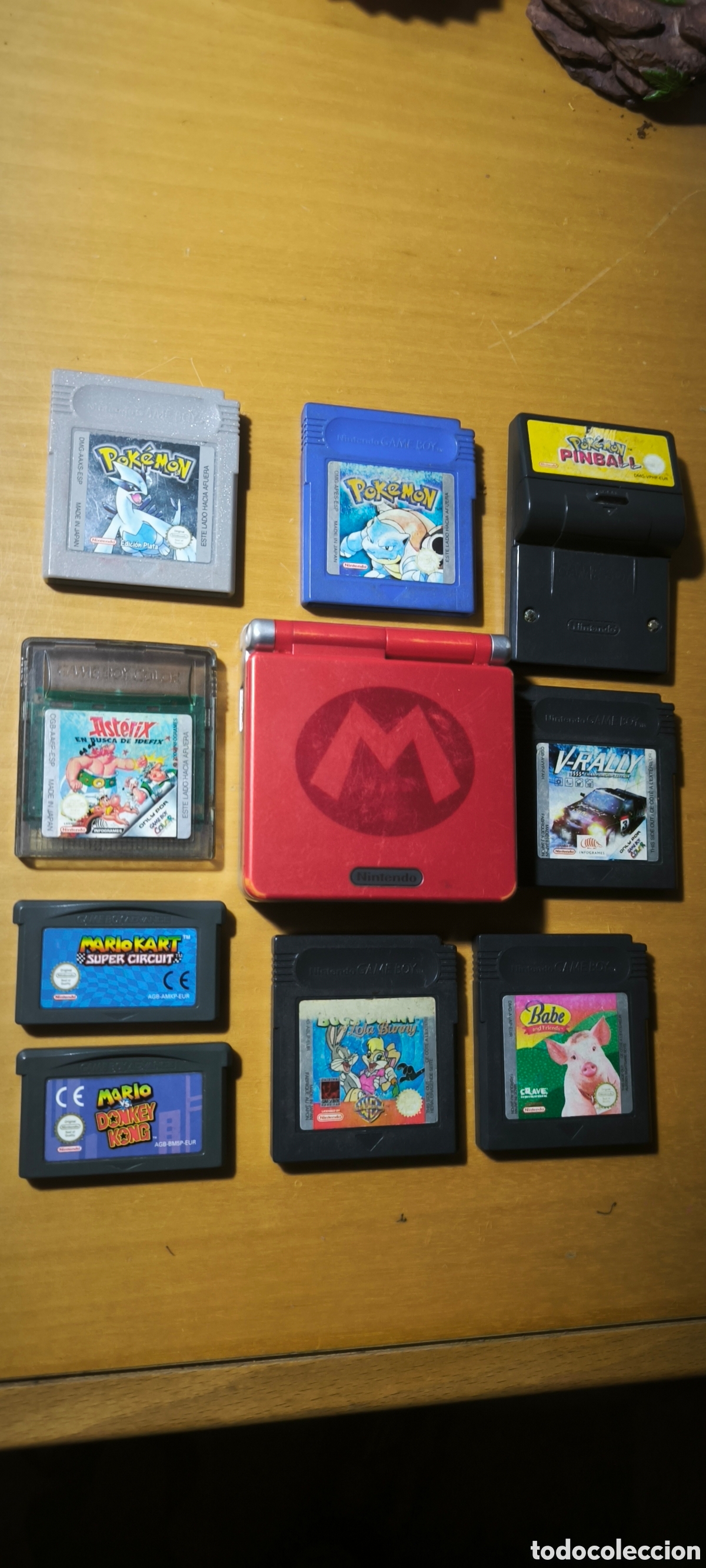 Videojuegos y consolas: Pack Game Boy Advance SP Edici&oacute;n Mario + 8 Juegos