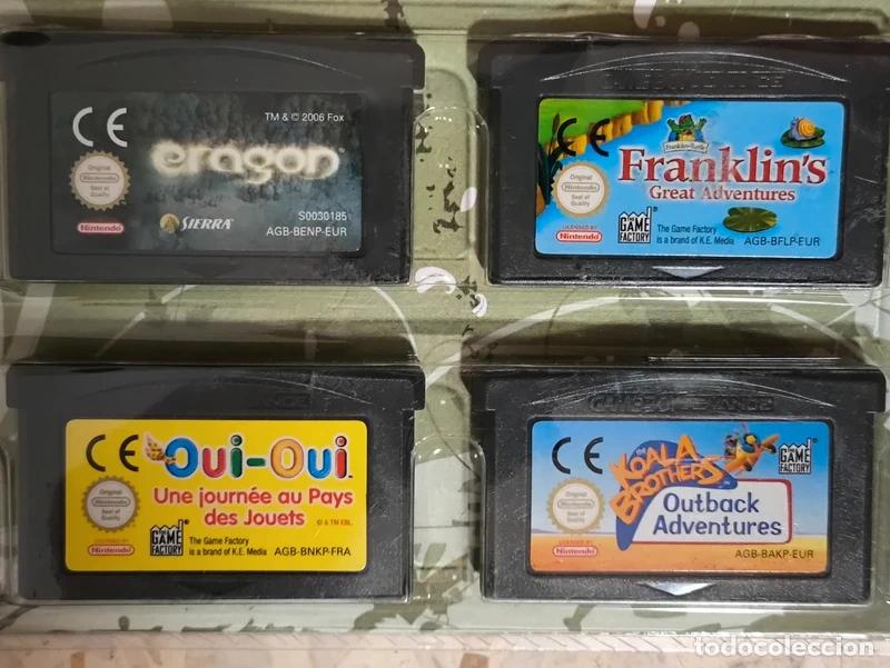 Video Games and Consoles: Set 4 juegos Eragon Franklin's great adventures Oui-Oui Koala brothers Nintendo gba Game boy advance