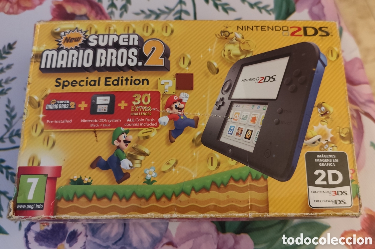 Videojuegos y consolas: Pack Nintendo 2DS,Especial Super Mario - Foto 2