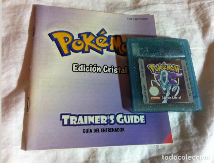 Pokemon Cristal Manual Gbc Gameboy Color Game Sold