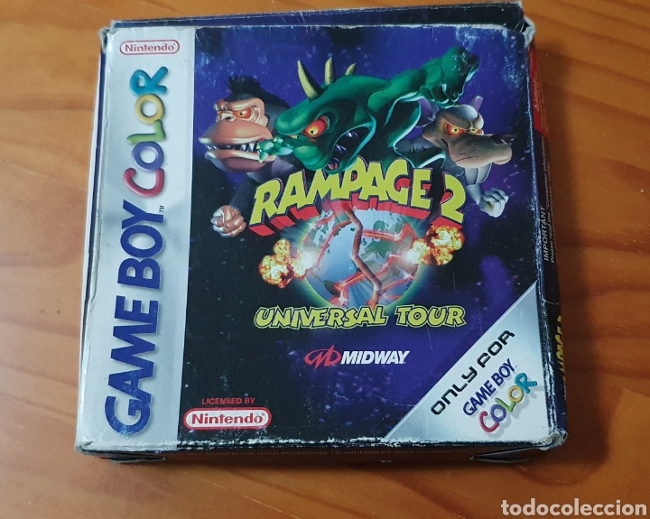 RAMPAGE UNIVERSAL TOUR NINTENDO GAME BOY COLOR COMPLETO (Juguetes - Videojuegos y Consolas - Nintendo - GameBoy Color)