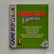 Videojuegos y Consolas: MANUAL DONKEY KONG COUNTRY GAMEBOY GAME BOY COLOR