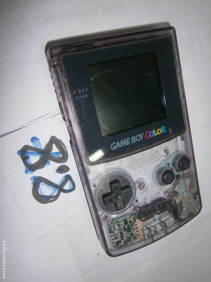 Antigua Consola Game Boy Color Transparente