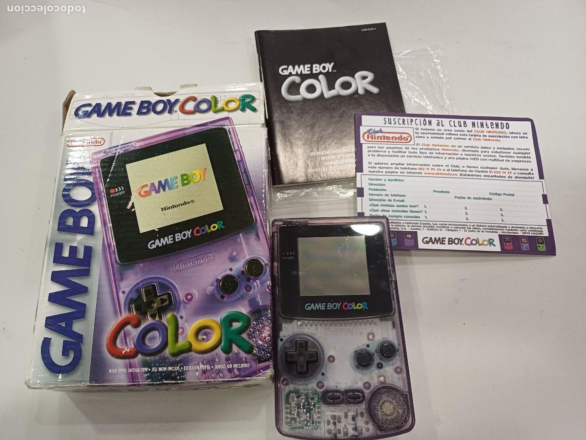 Consola Nintendo Game Boy Color Transparente en Caja