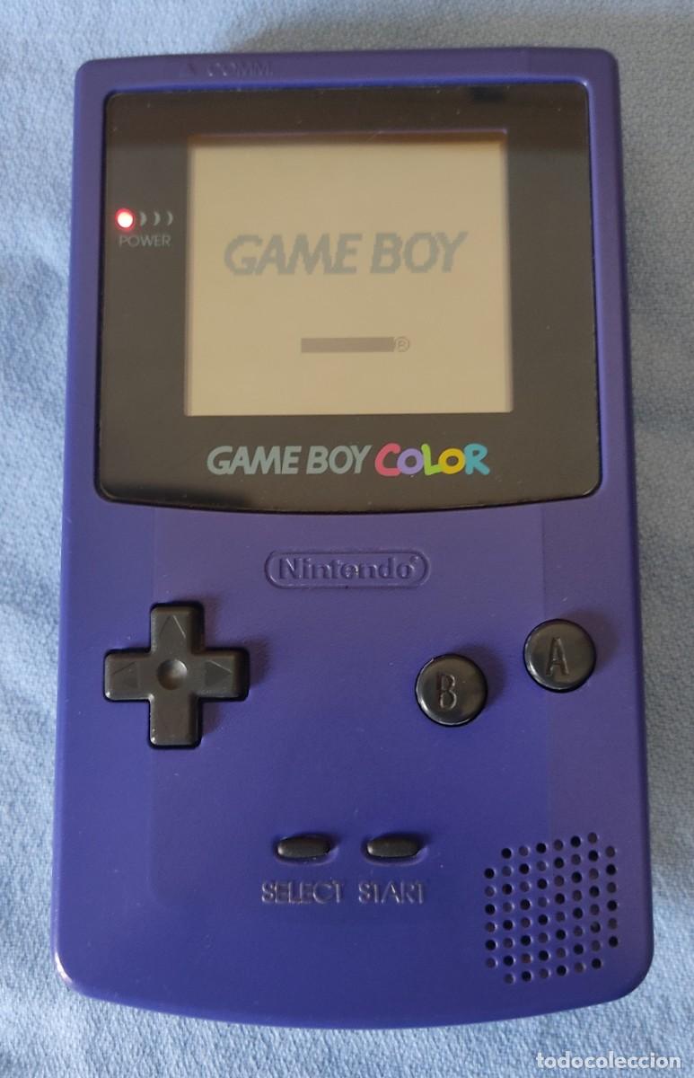 Videojuegos y Consolas: CONSOLA GAME BOY COLOR GAMEBOY MORADA VIOLETA LILA DE NINTENDO FUNCIONA
