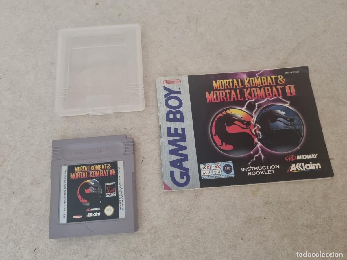 Videojuegos y Consolas: Juego para Gameboy Mortal Kombat I y ll con manual de instrucciones funcionando