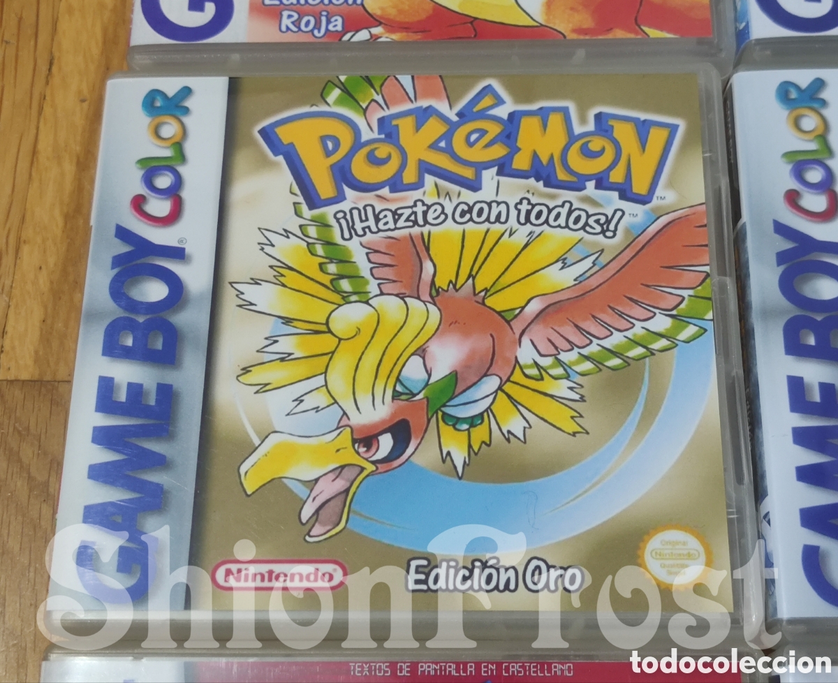 Videojuegos y Consolas: Caja Pl&aacute;stico Pok&eacute;mon Edici&oacute;n Oro Game Boy Color (Estilo Nintendo DS)
