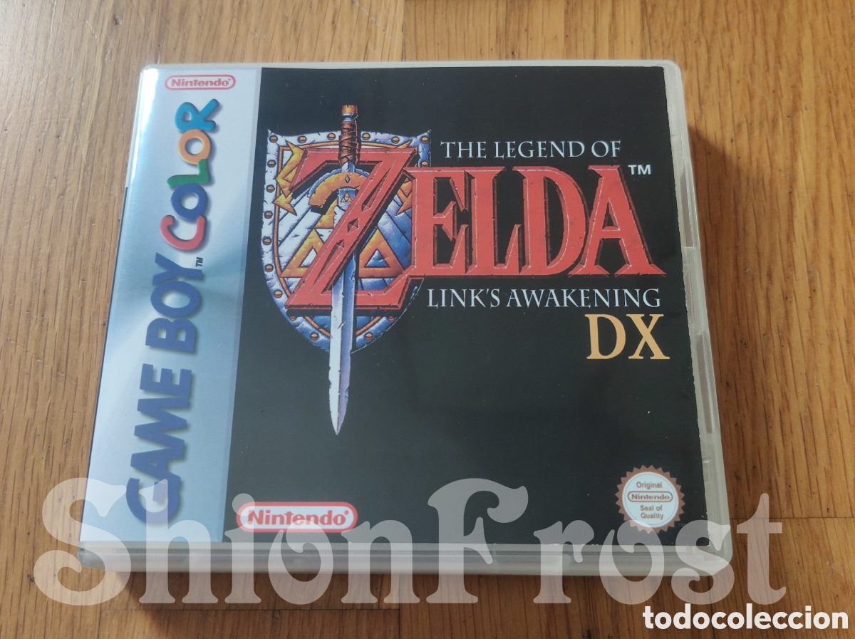 Videojuegos y Consolas: Caja Repro The Legend of Zelda Link's Awakening DX Game Boy Color GBC (Pl&aacute;stico Estilo Nintendo DS)