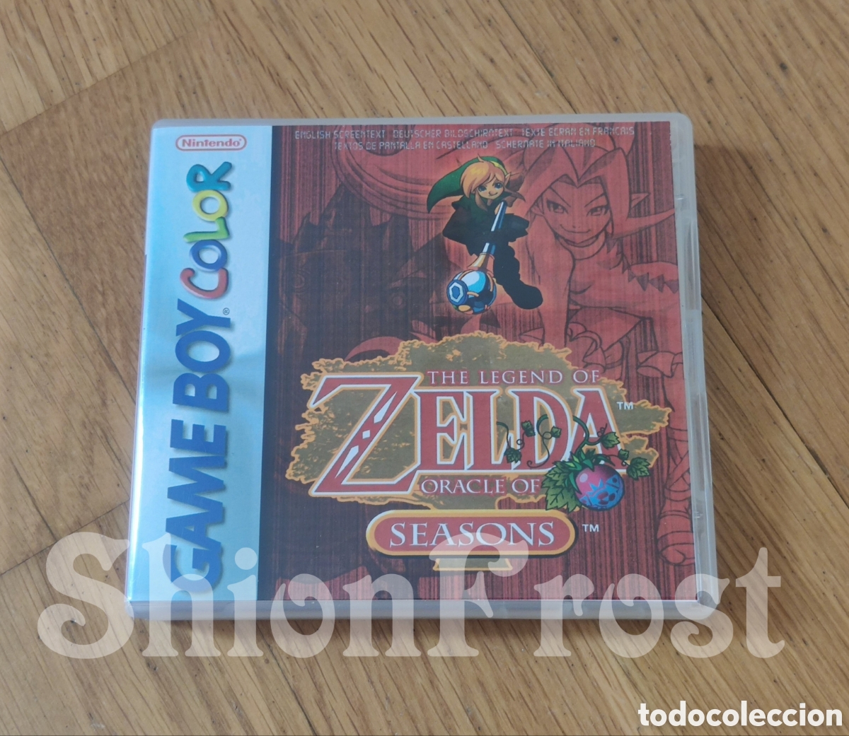 Videojuegos y Consolas: Caja Repro The Legend of Zelda Oracle of Seasons Game Boy Color GBC (Estilo Nintendo DS)