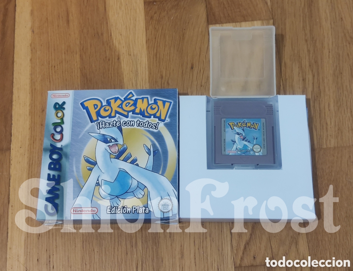 Video Games and Consoles: Videojuego Repro + Caja Repro Pok&eacute;mon Edici&oacute;n Plata (Game Boy Color) GBC