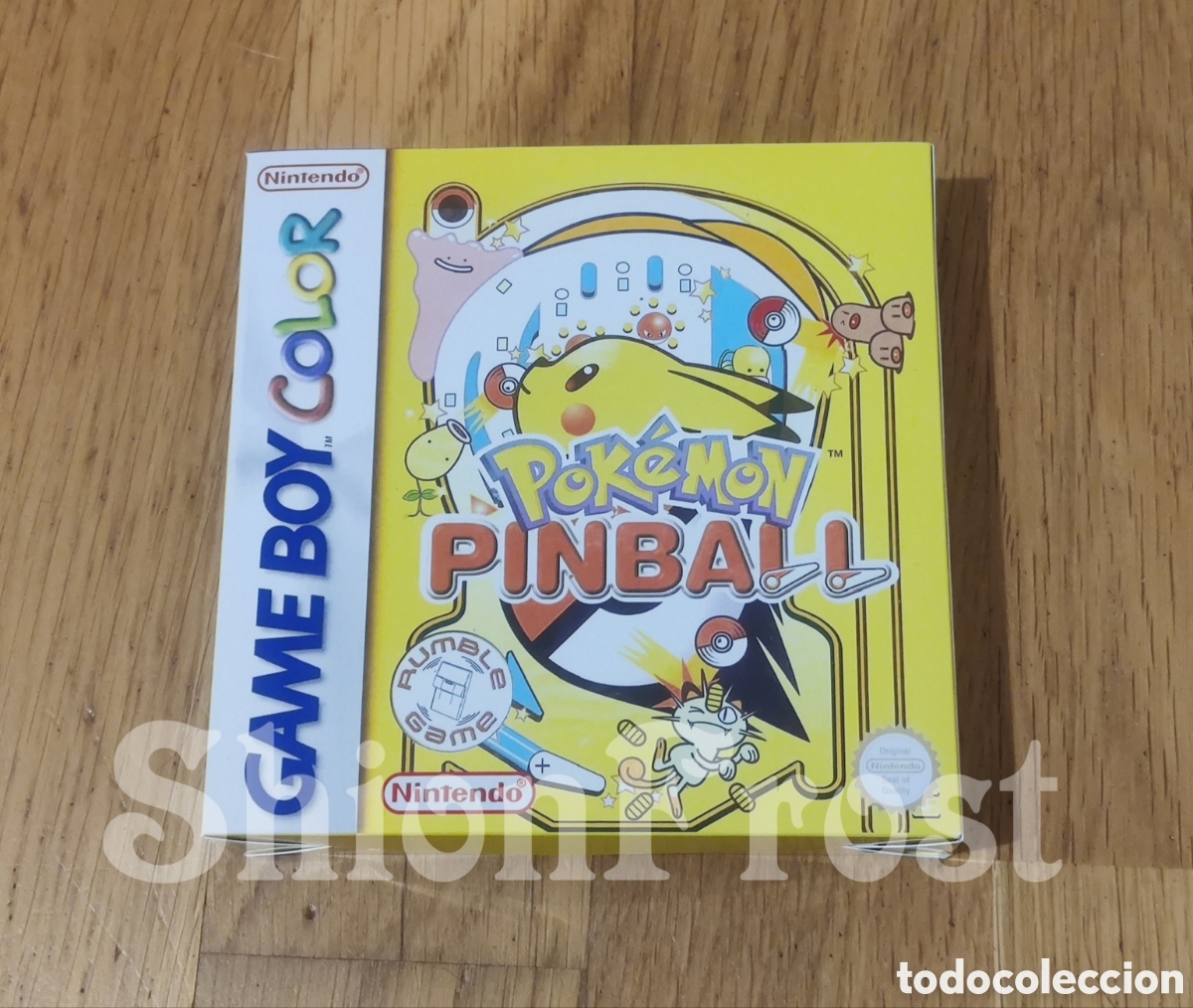 Videojuegos y consolas: Caja Repro (Cart&oacute;n) Pok&eacute;mon Pinball (Game Boy Color) GB