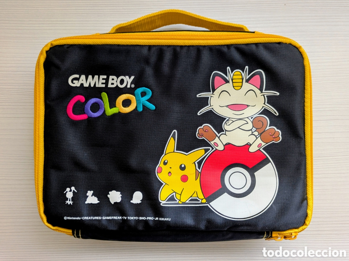 Videojogos e Consolas: Nintendo Pokemon Game Boy Color Almacenamiento Pikachu Meowth Bolsa Transporte