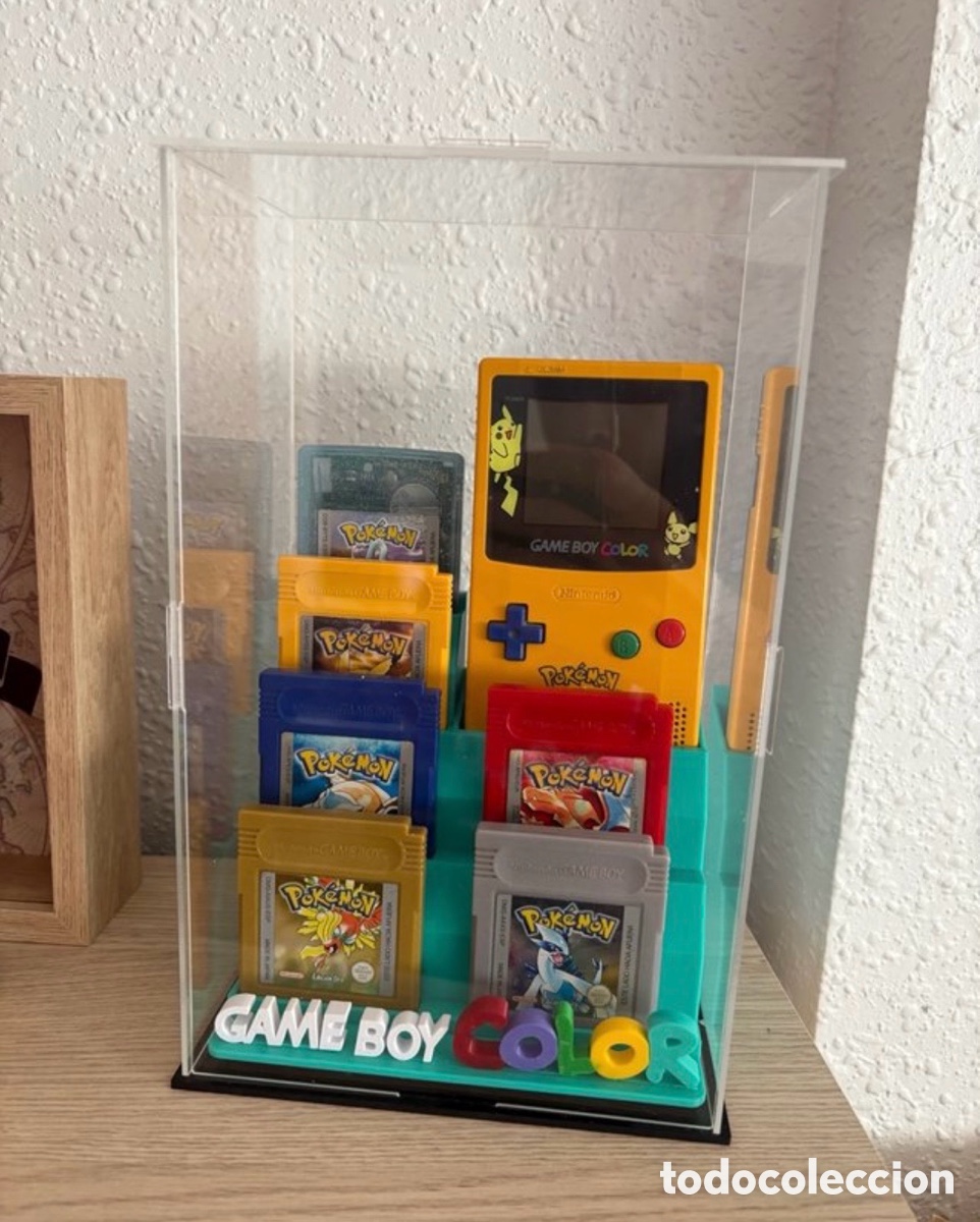 Videojuegos y consolas: Game boy color con 6 juegos pokemon