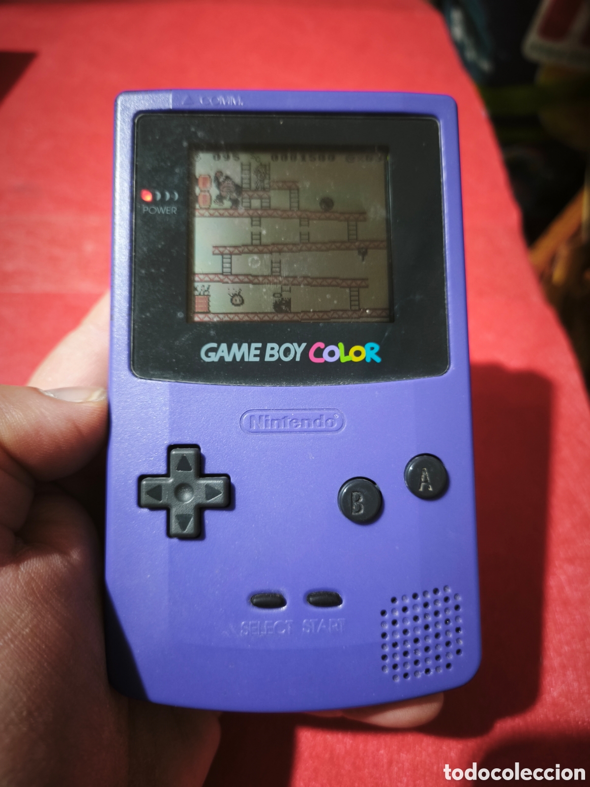 Videojuegos y consolas: Nintendo Gameboy Game boy color morada funcionando correctamente JUEGO NO INCLUIDO