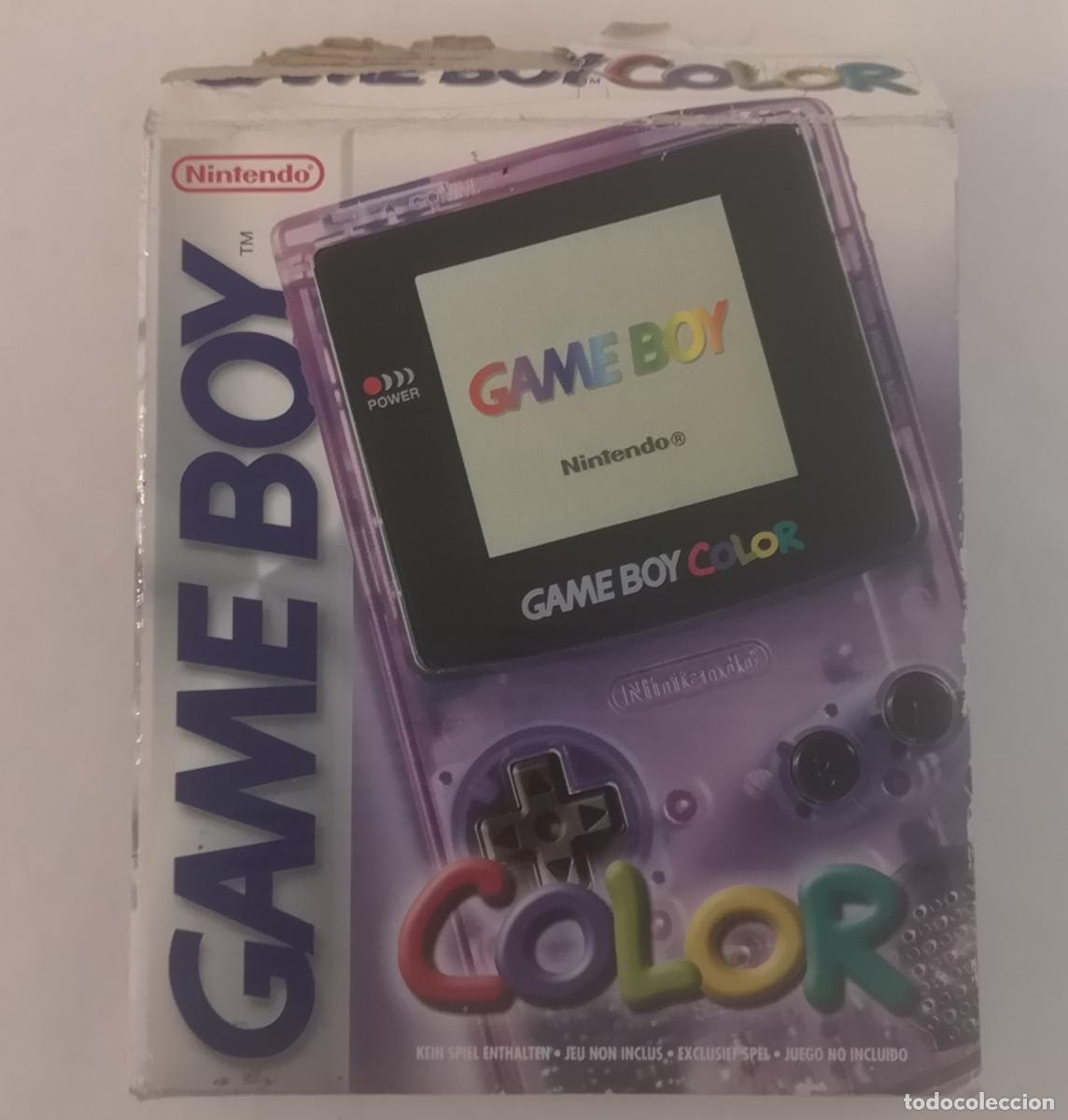 Videojuegos y consolas: NINTENDO CAJA PORT&Aacute;TIL GAME BOY COLOR (MORADA) PAL ESPA&Ntilde;A