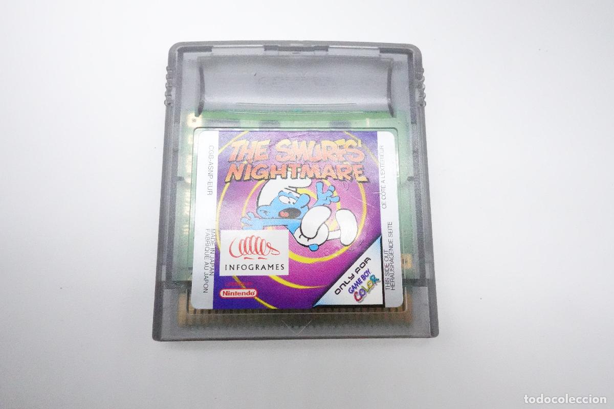 Videojuegos y consolas: THE SMURFS NIGHTMARE LOS PITUFOS NINTENDO GAME BOY COLOR GBC INFOGRAMES CARTUCHO EUR