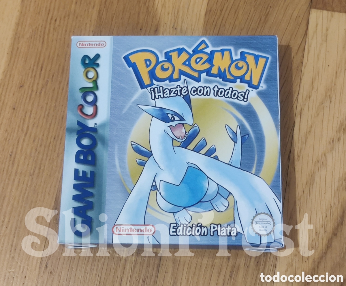 Videojuegos y consolas: Caja Pok&eacute;mon Edici&oacute;n Plata - Repro - (Game Boy Color)