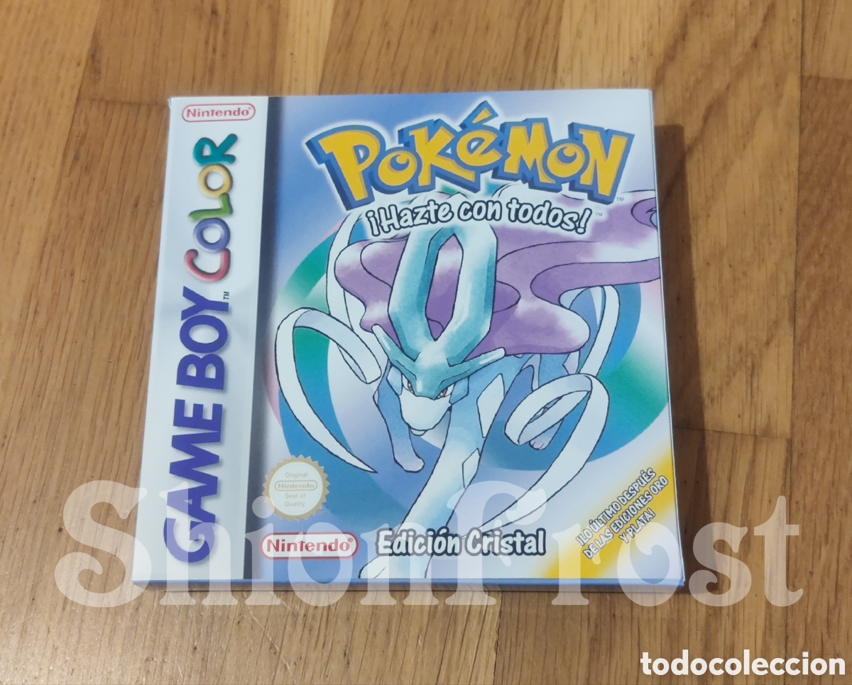 Videojuegos y consolas: Caja Pok&eacute;mon Edici&oacute;n Cristal - Repro - (Game Boy Color)