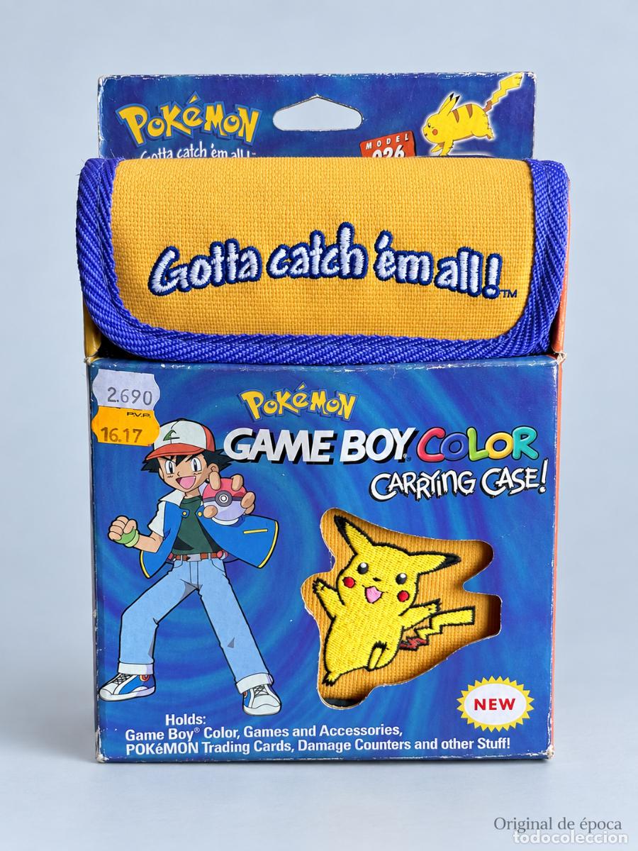 Videojuegos y consolas: (X-10) Funda Pok&eacute;mon Pikachu Game Boy Modelo GB6 Amarilla vintage nueva con caja