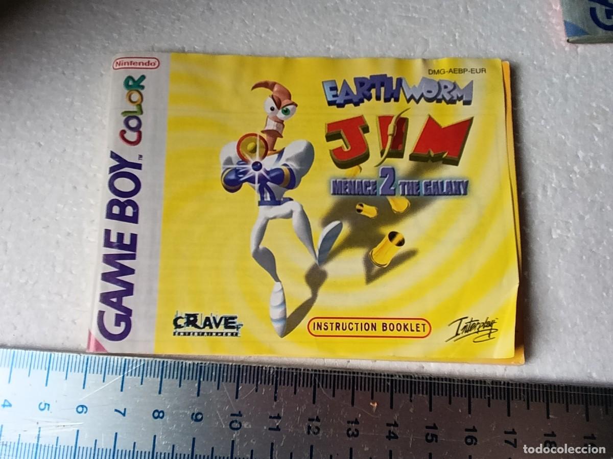 Videojuegos y consolas: NINTENDO GAME BOY COLOR - INSTRUCCIONES EARTHWORM JIM - - GAMEBOY