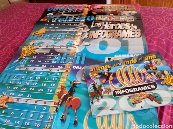 Videojuegos y consolas: DOS CALENDARIOS CAT&Aacute;LOGO INFOGRAMES 2001. NUEVOS. - Foto 1