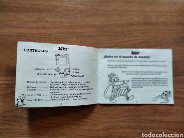 Videojuegos y consolas: Manual Asterix Gameboy 1993 - Foto 2