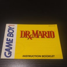Videojuegos y Consolas: INSTRUCCIONES NINTENDO GAME BOY DR. MARIO EN INGLÉS. Lote 364475946
