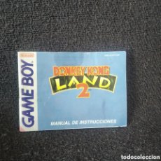 Videojuegos y Consolas: MANUAL DONKEY KONG LAND II GAME BOY NINTENDO GAMEBOY. Lote 403378829