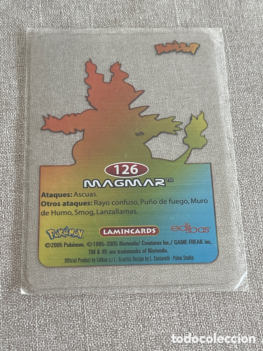 Videojuegos y consolas: Carta Pok&eacute;mon Magmar - Foto 2