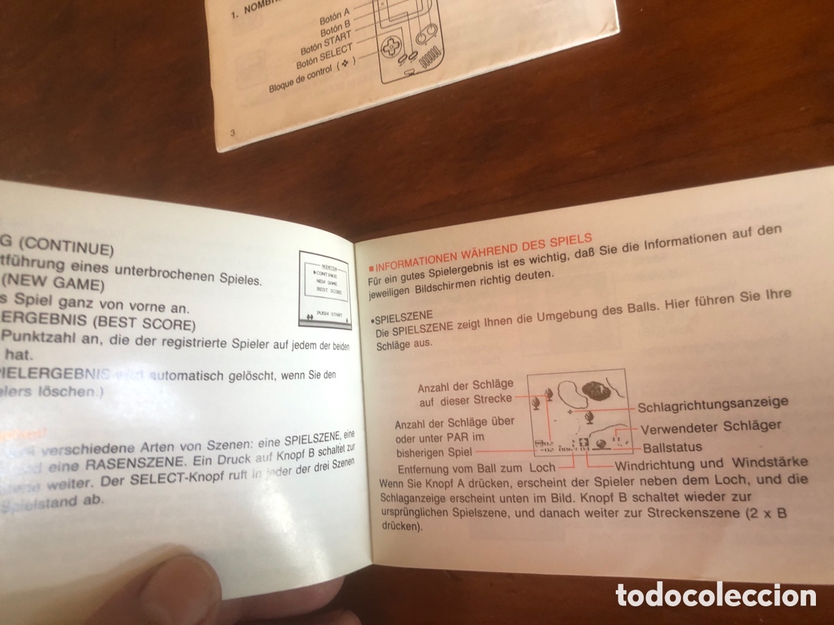 Videojuegos y consolas: Manual de instrucciones golf game boy nintendo - Foto 4