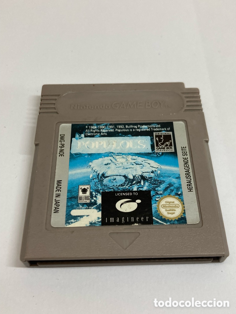 Videojuegos y consolas: Juego GameBoy populous /GB2 - Foto 1