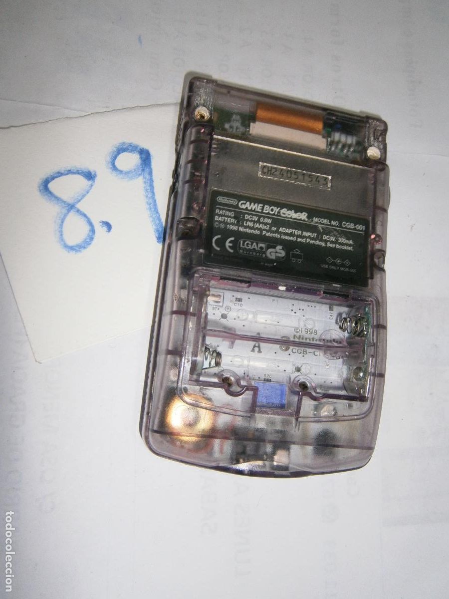 Videojuegos y consolas: ANTIGUA CONSOLA GAME BOY TRANSPARENTE - Foto 2