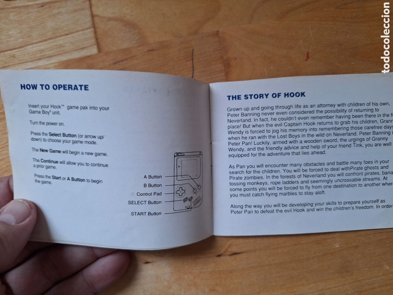 Videojuegos y consolas: Manual Hook Game Boy - Foto 2