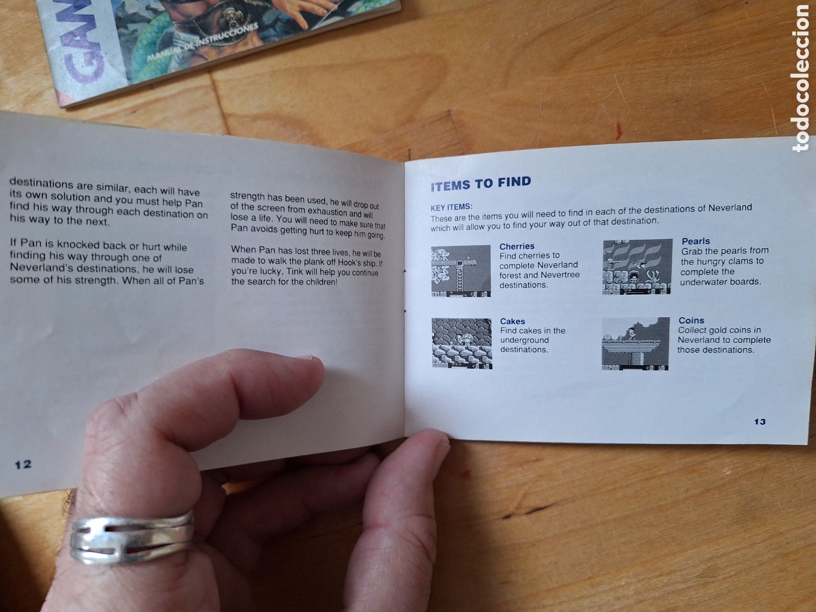 Videojuegos y consolas: Manual Hook Game Boy - Foto 3