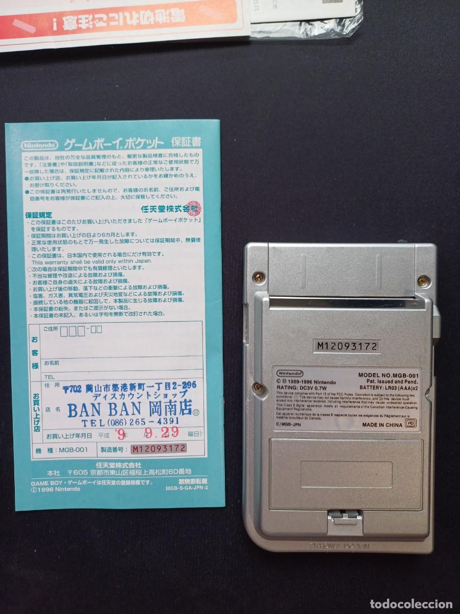 Videojuegos y consolas: Gameboy Pocket Plateada CON CAJA - Foto 4