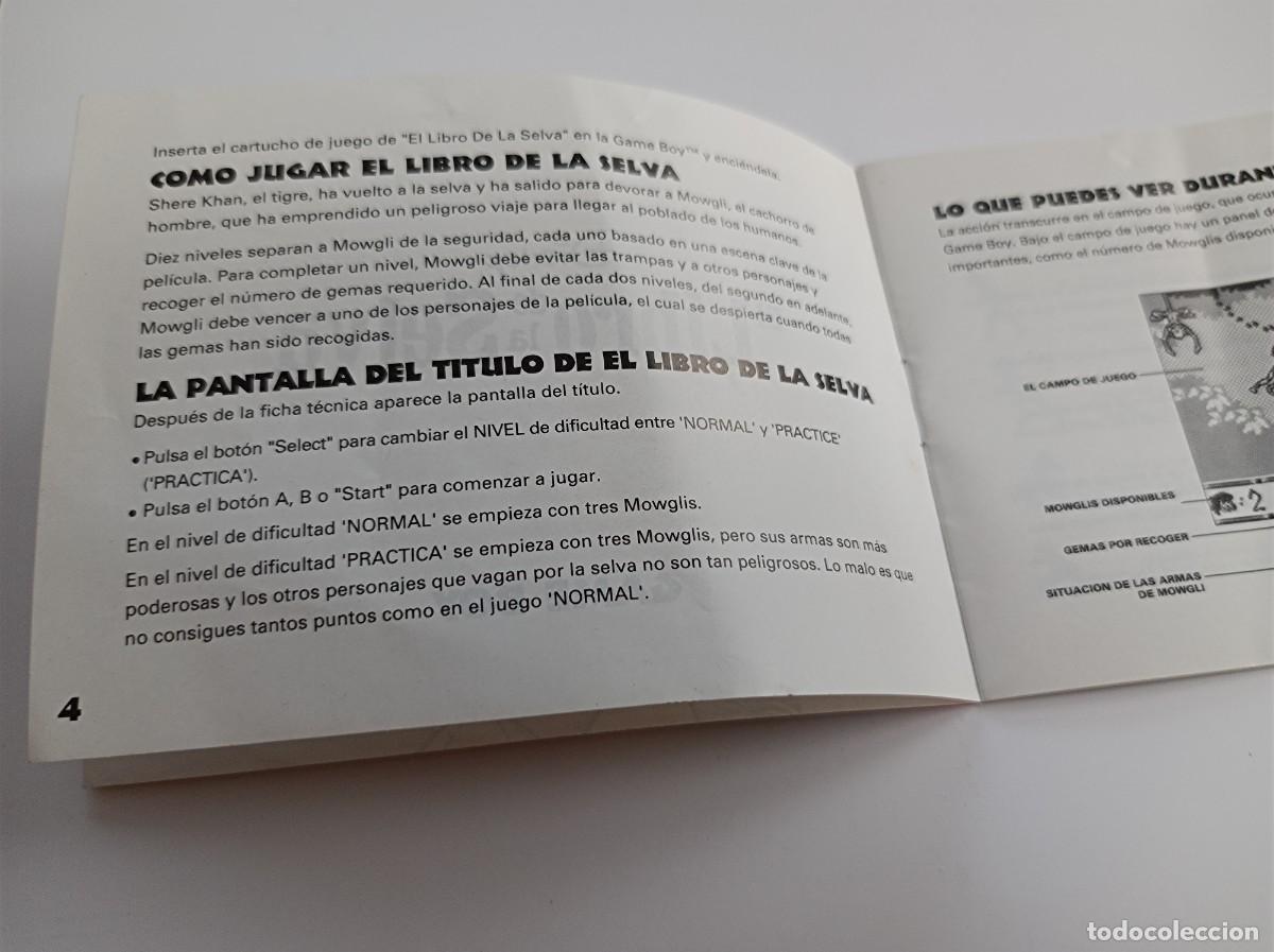 Videojuegos y consolas: MANUAL DE INSTRUCCIONES GAME BOY EL LIBRO DE LA SELVA - Foto 7