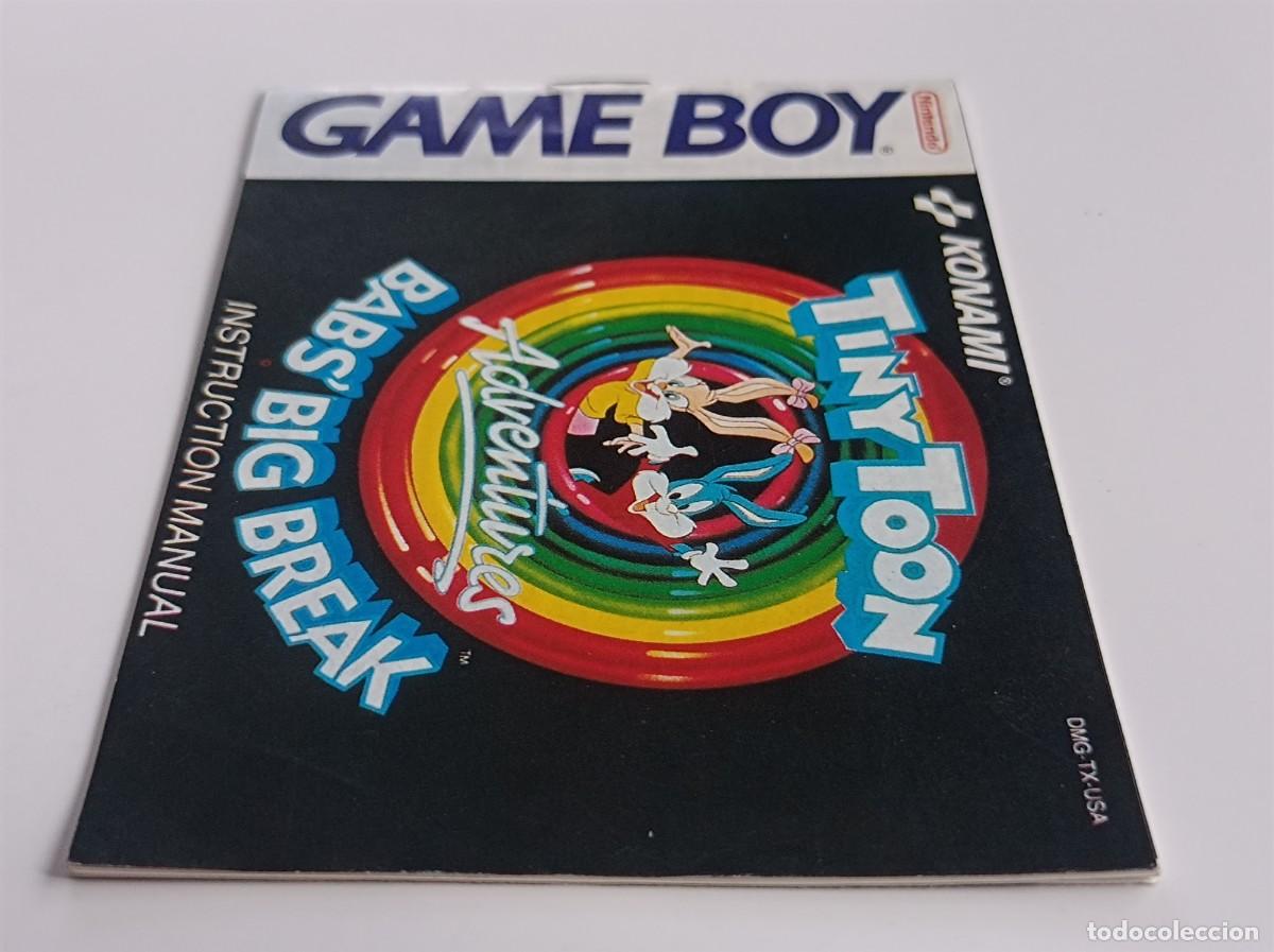 Videojuegos y consolas: Manual de Instrucciones GAME BOY Tiny Toon Babs Big Break - Foto 2