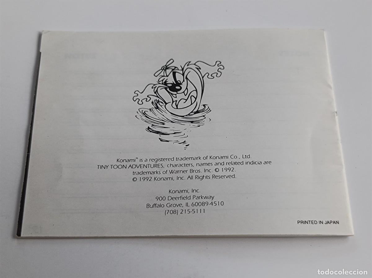 Videojuegos y consolas: Manual de Instrucciones GAME BOY Tiny Toon Babs Big Break - Foto 5