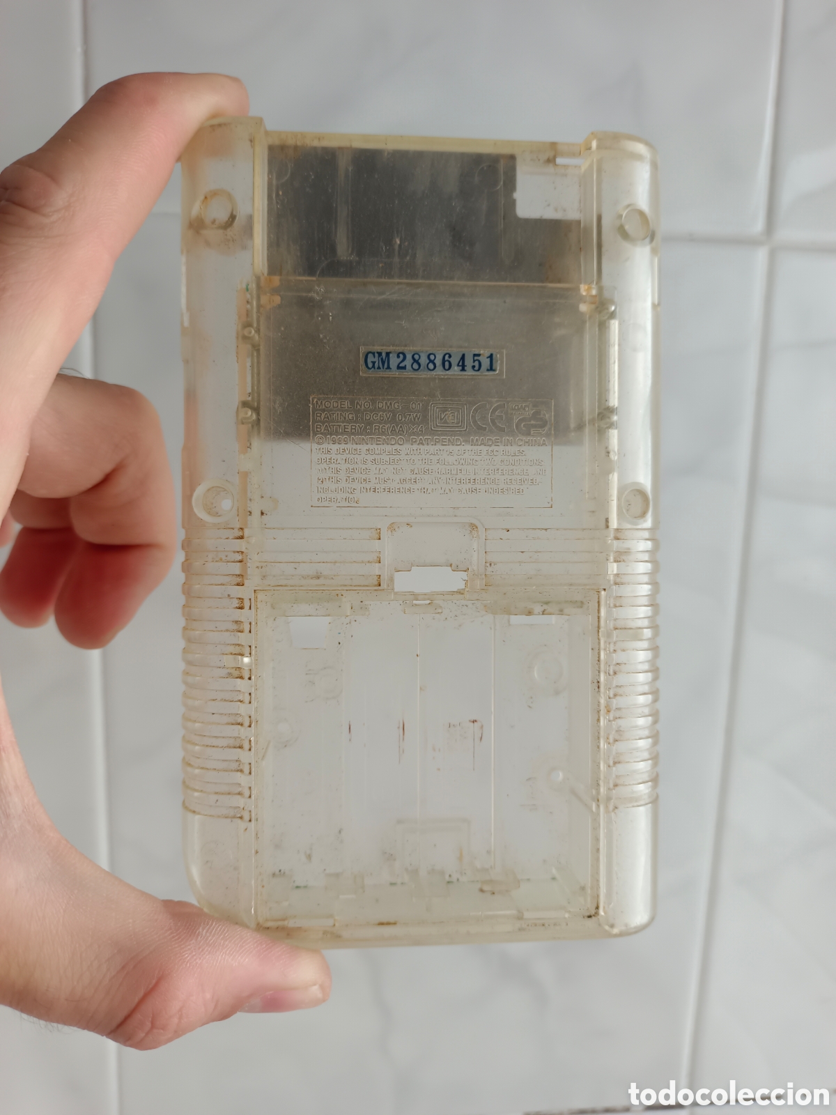 Videojuegos y consolas: Carcasa transparente original gameboy game boy transparente - Foto 1