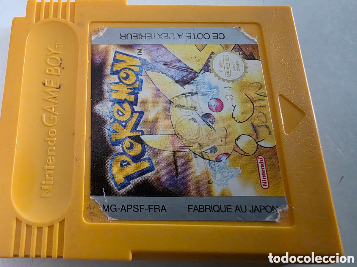 Videojuegos y consolas: Pokemon Amarillo Nintendo Game Boy Oficial - Foto 2