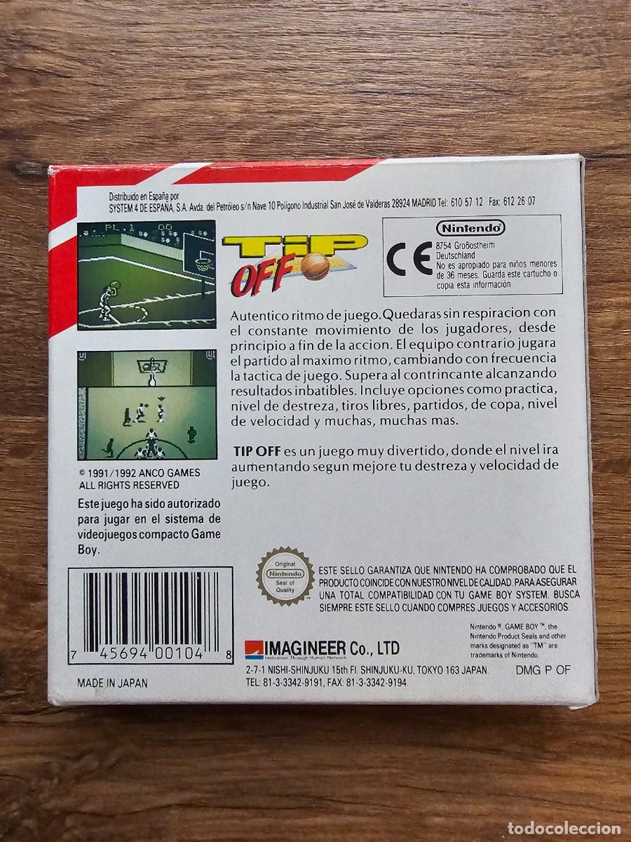 Videojuegos y consolas: Tip Off Game Boy Pal Esp. Nintendo - Foto 4