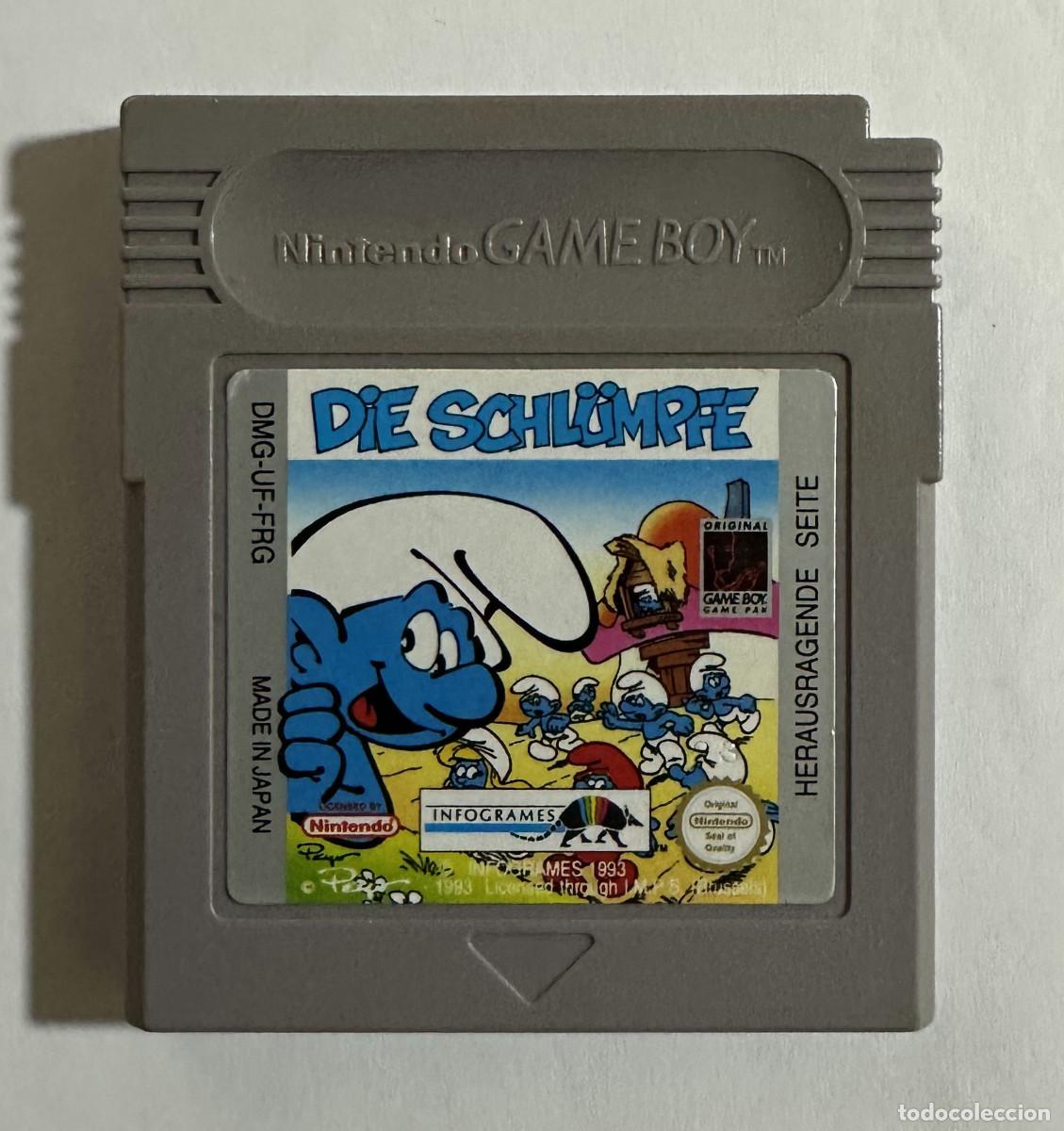 Videojuegos y consolas: Los Pitufos (De Schl&uuml;mpfe) Game Boy PAL NOE - Foto 1