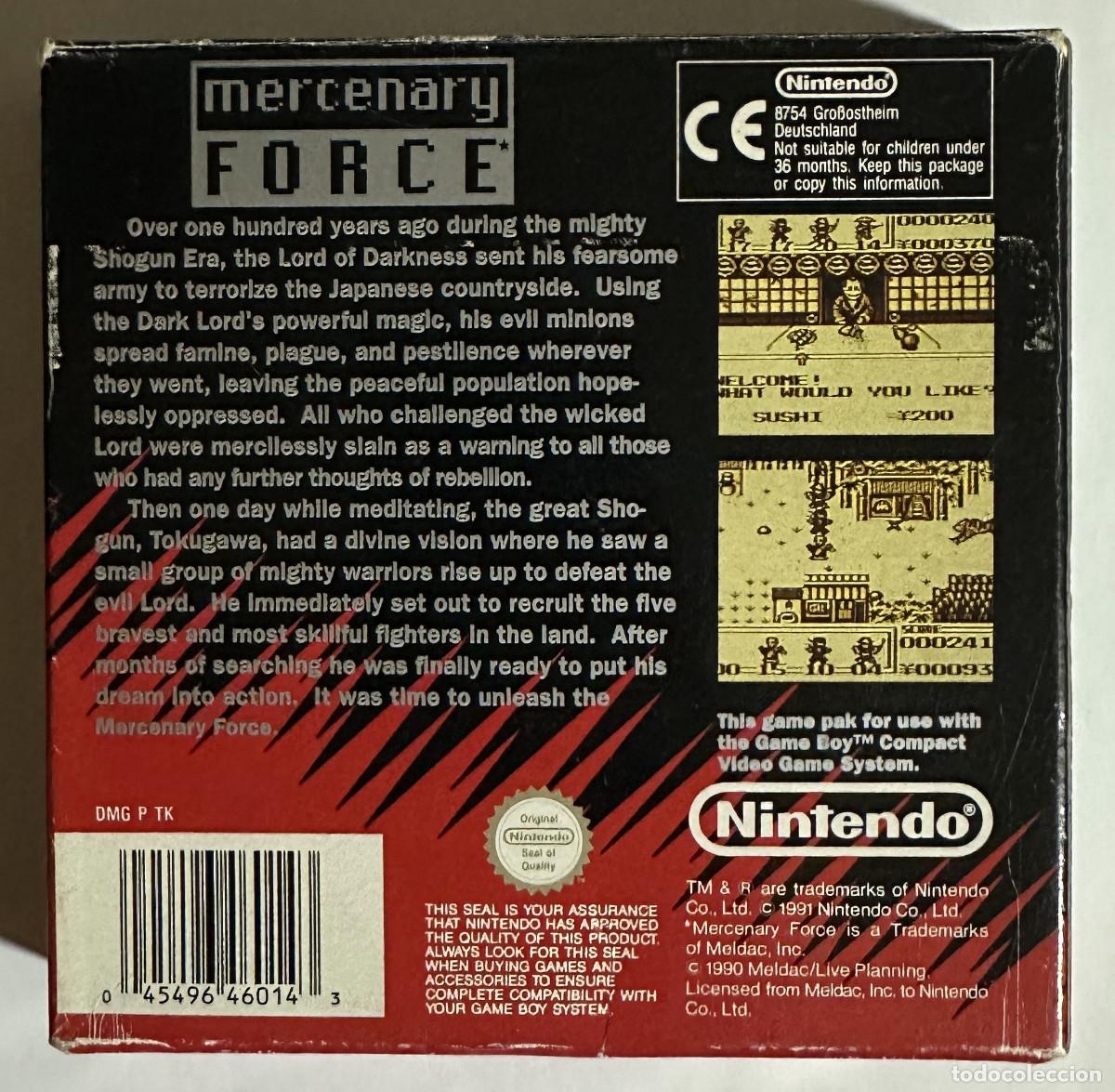 Videojuegos y consolas: Mercenary Force Game Boy PAL UKV - Foto 3