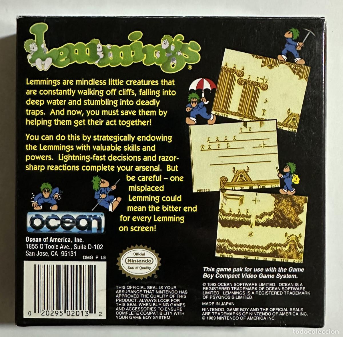 Videojuegos y consolas: LEMMINGS GAME BOY USA - Foto 3
